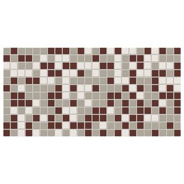 Dal-Tile Keystones Maple Blend 1" x 1" on 12" x 24" Porcelain Mosaic Sheet, , large