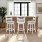 Armen Living Blair 30" Swivel Bar Stool in Matte White, , large