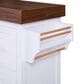 HOMLUX 53" Large Kitchen Island with 3.5" Thick Desktop in White, , large