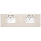 James Martin Vanities Amberly 72" Double Bathroom Vanity in Walnut with 3 cm Carrara White Marble Top and Rectangular Sinks, , large