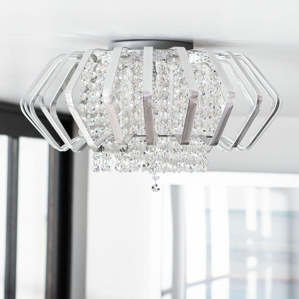 Safavieh Dori Flush Mount in Silver, , large