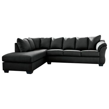 Signature Design by Ashley Darcy 2-Piece Left Facing Sectional with Chaise in Black, , large