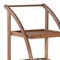 Linon Home Decor Catalan Patio Trolley Cart in Warm Acorn, , large