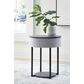 Ashley Sethlen Accent Table with Speaker in Gray and Black, , large