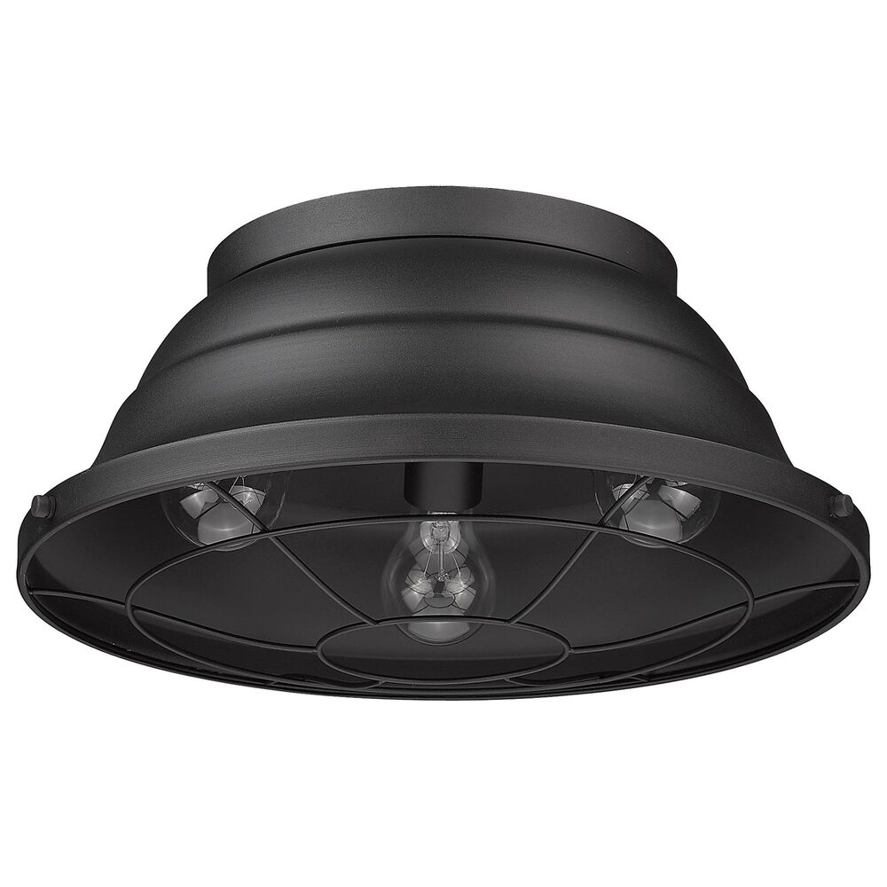 Golden Lighting Bartlett Outdoor Flush Mount in Natural Black, , large