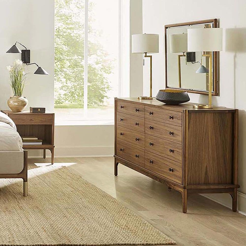 Stickley Furniture Walnut Grove 8-Drawer Dresser in Warm Brown, , large