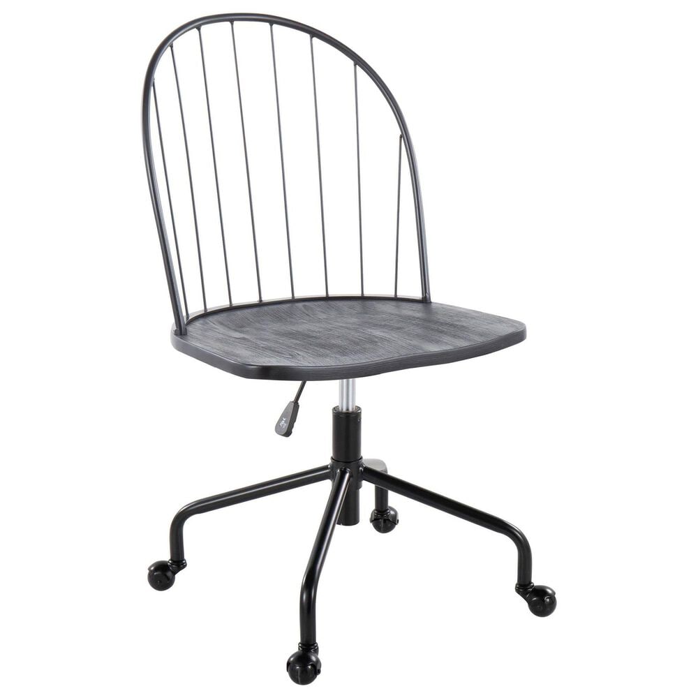 Lumisource Riley Office Chair in Black, , large