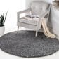 Safavieh August Shag AUG900F 5"3" Round Grey Area Rug, , large