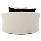 Ashley Cambri Oversized Round Swivel Chair in Snow, , large