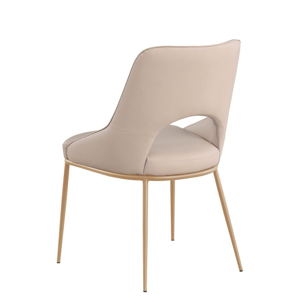 Monroe Amelia Side Chair in Champagne, , large