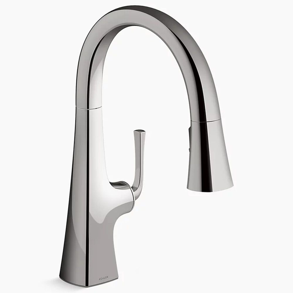 Kohler Graze Pull-Down Kitchen Sink Faucet in Vibrant Titanium, , large