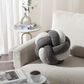 Sunday Citizen 12" Round Knot Throw Pillow in Granite and Cloud Gray, , large