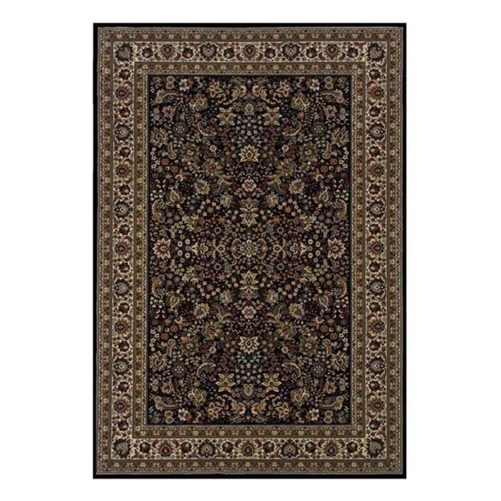 Oriental Weavers Ariana 213K 2&#39;3&quot; x 7&#39;9&quot; Black Runner, , large