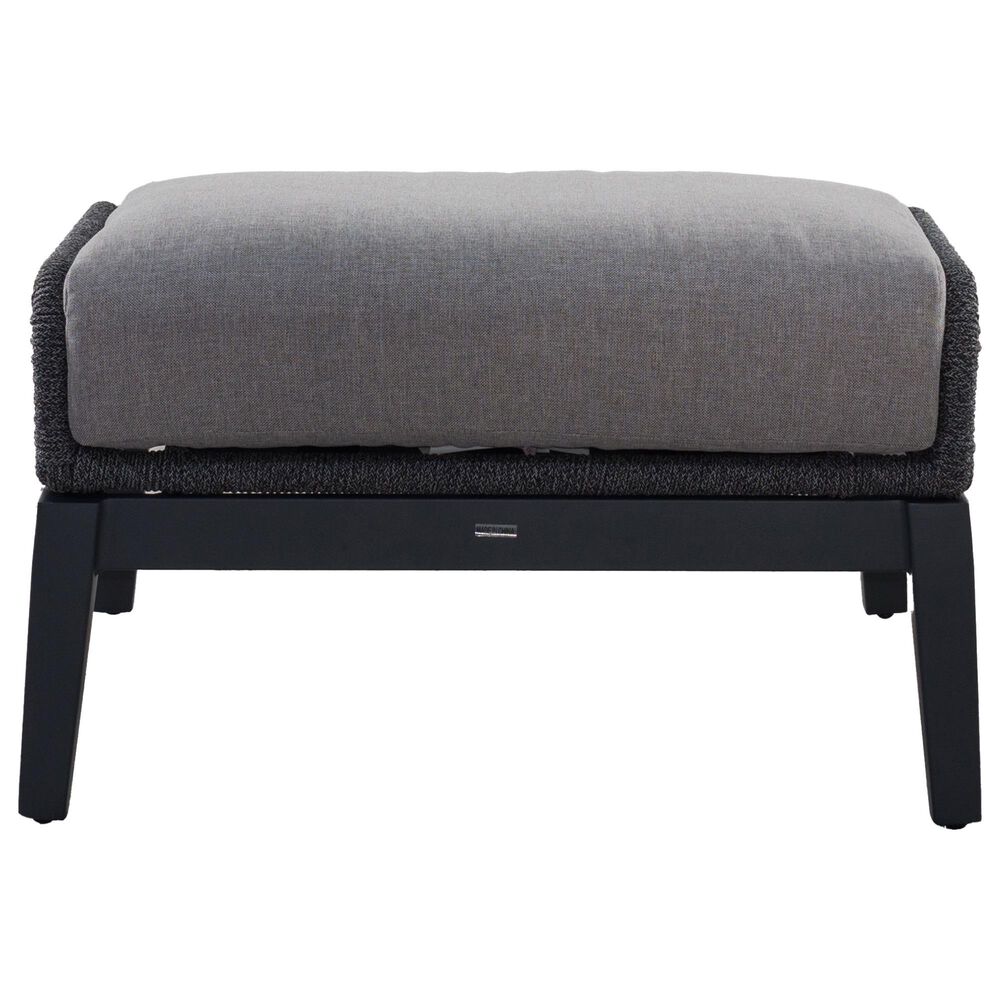 GatherCraft Cyrus Patio Ottoman with Cushion in Mystic Taupe, , large