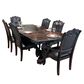 Claremont Kiera 7-Piece Double Pedestal Dining Set in Rich Brown, , large