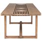 Blue River Vivid Outdoor Rectangular Dining Table in Light Eucalyptus - Table Only, , large
