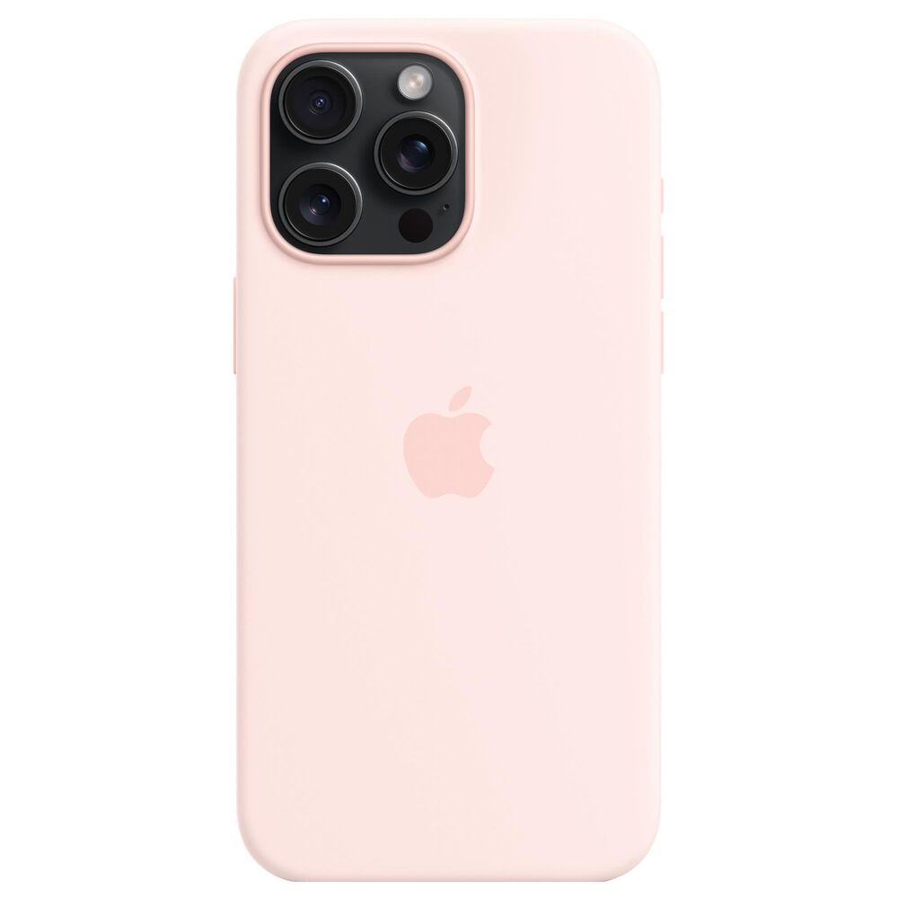 Apple iPhone 15 Pro Max Silicone Case with MagSafe - Light Pink