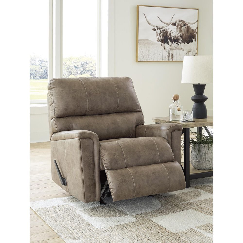 Ashley Navi Manual Recliner in Fossil, , large