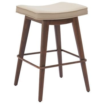 Zuo Modern Divat Counter Stool in Beige & Walnut, , large