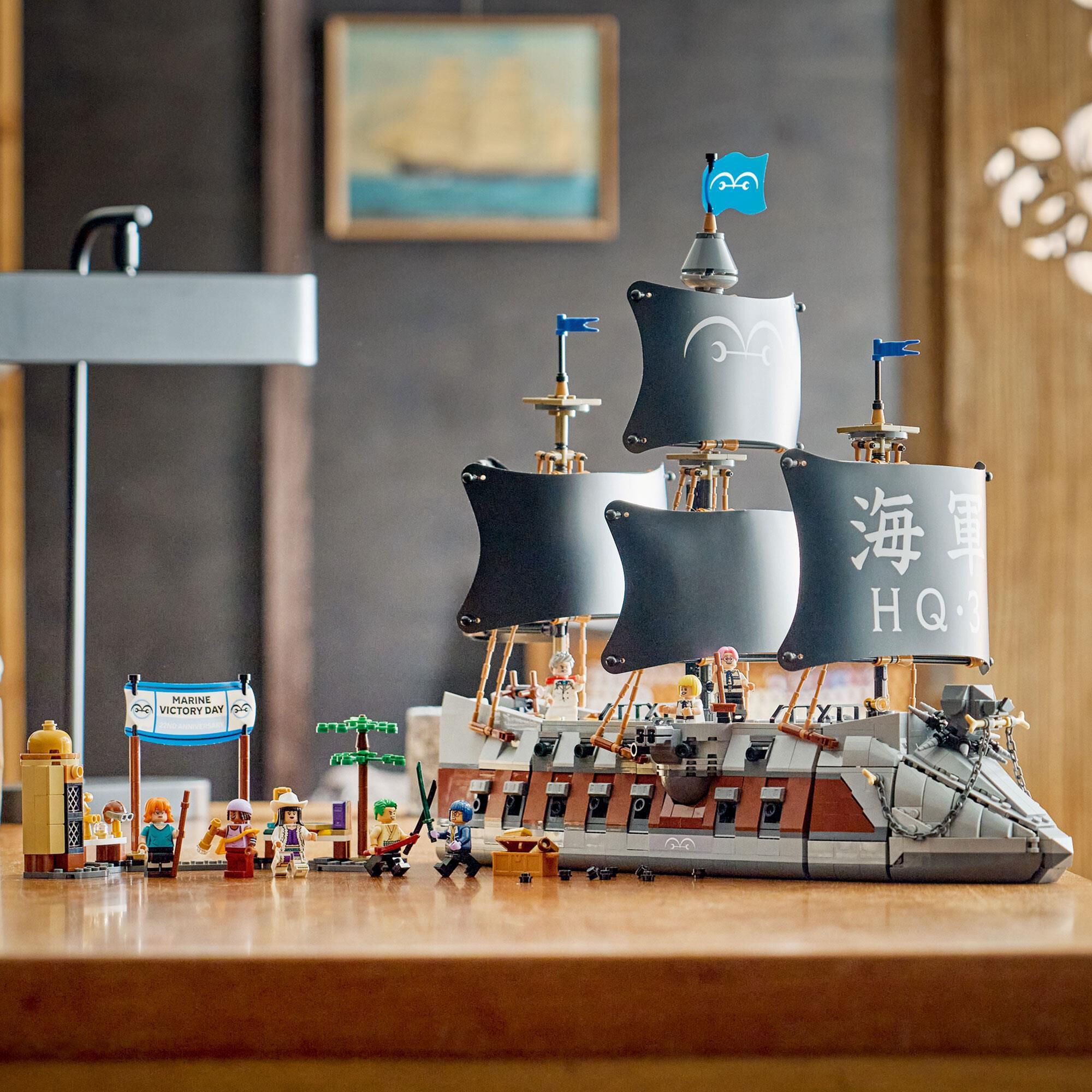 LEGO One Piece Garp's Marine Battleship Building Set