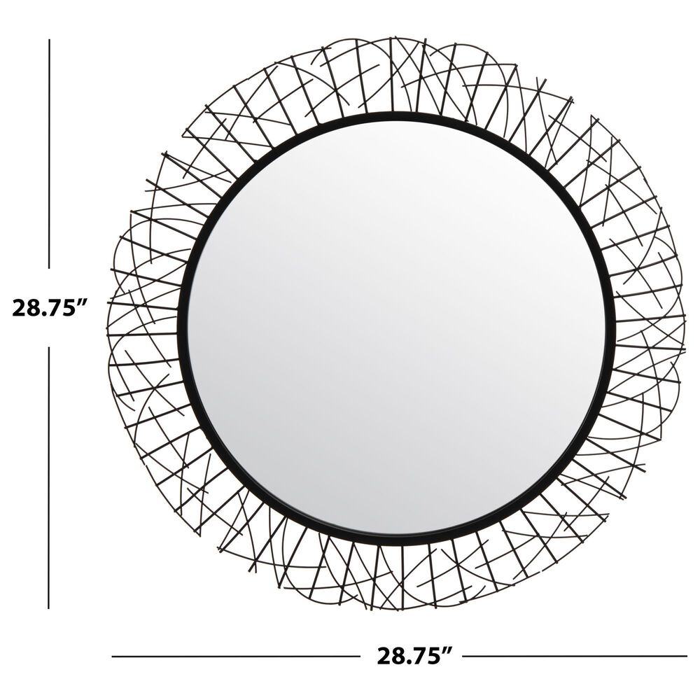 Safavieh Kenzie Mirror in Black, , large