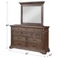 New Heritage Design Mar Vista 4 Piece King Bedroom Set in Brushed Walnut, , large