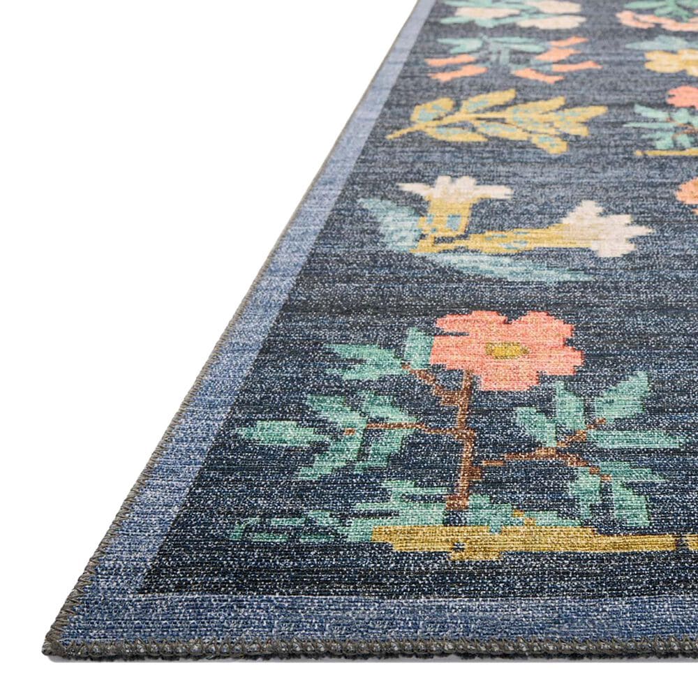 Rifle Paper Co. x Loloi Rosa Hawthorne 2&#39; x 5&#39; Navy Runner, , large