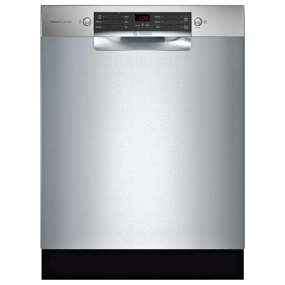 Bosch 800 Series 24" Built-In Recessed Handle Dishwasher in Stainless Steel, , large