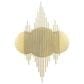Maple and Jade Metal Geometric Wall Mirror in Gold, , large