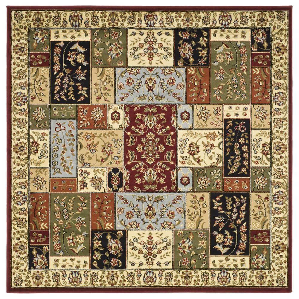 Safavieh Lyndhurst 6" Square Multicolor and Ivory Runner, , large