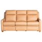 Sovana Home Forli Leather Power Reclining Sofa with Power Headrests in Camel, , large