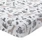 Lambs and Ivy Baby Jungle Animals 4-Piece Crib Bedding Set in Gray, White and Taupe, , large