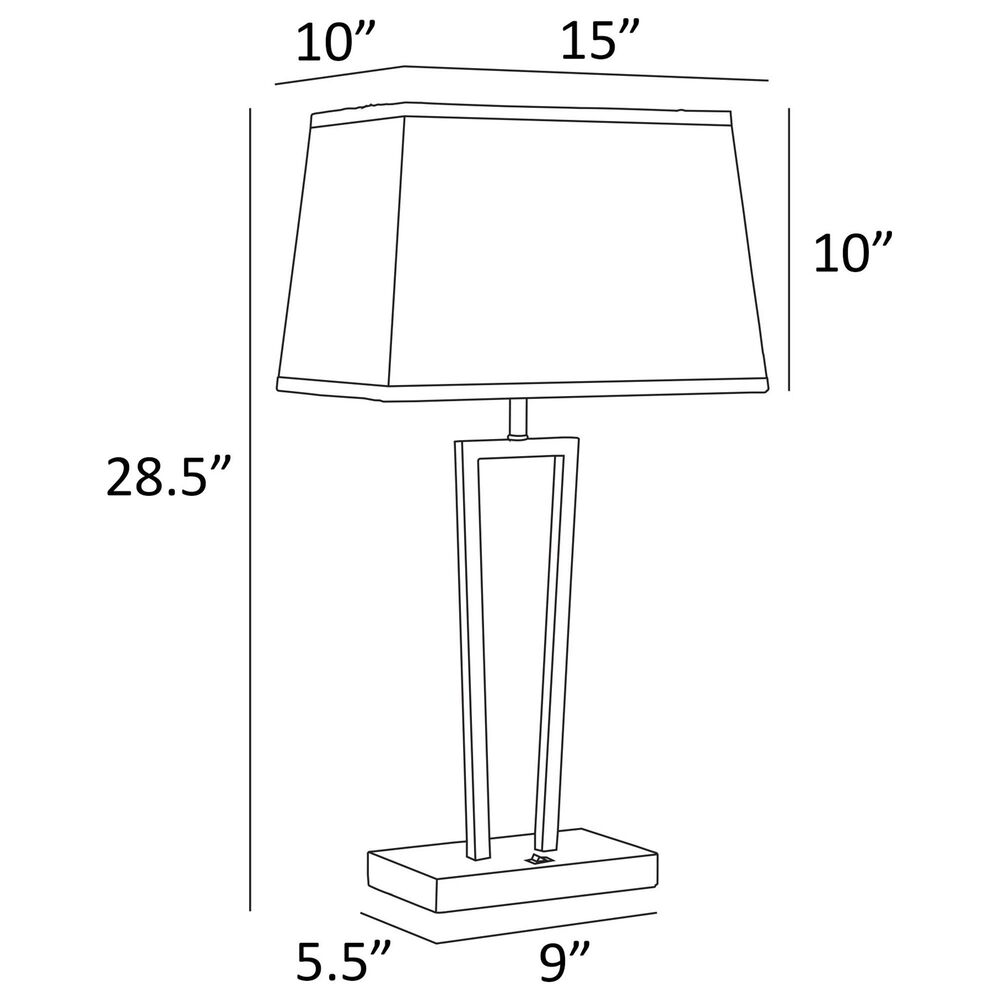 Lite Source Sonnagh Table Lamp in Brushed Nickel and Black &#40;Set of 2&#41;, , large