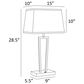 Lite Source Sonnagh Table Lamp in Brushed Nickel and Black (Set of 2), , large