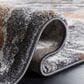 Safavieh Cyrus Shag 9" x 12" Dark Grey and Orange Area Rug, , large
