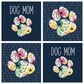 Carson Gifts Dog Mom Square House Coasters in Multicolor (Set of 4), , large