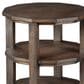 Hekman Linwood Dodecagon Chairside Table in Brown, , large