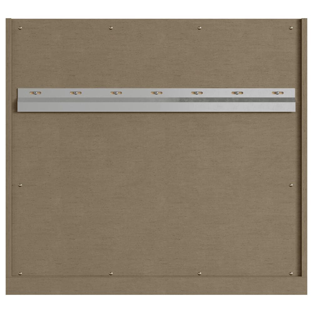 James Martin Vanities Chicago 30" Single Bathroom Vanity in Walnut Whisper with 3 cm Carrara White Marble Top and Rectangular Sink, , large