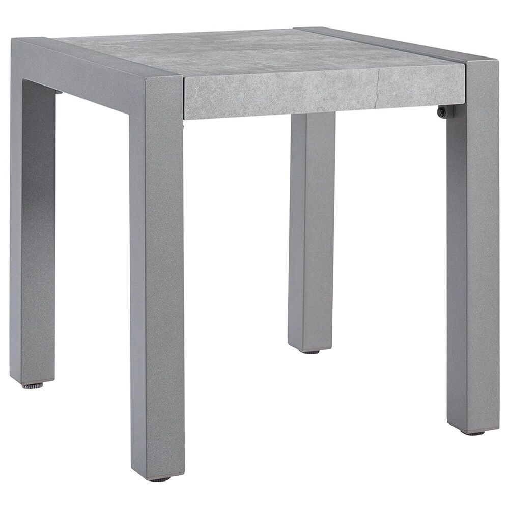 Ashley Hurley Park Patio Square End Table in Gray - Table Only, , large