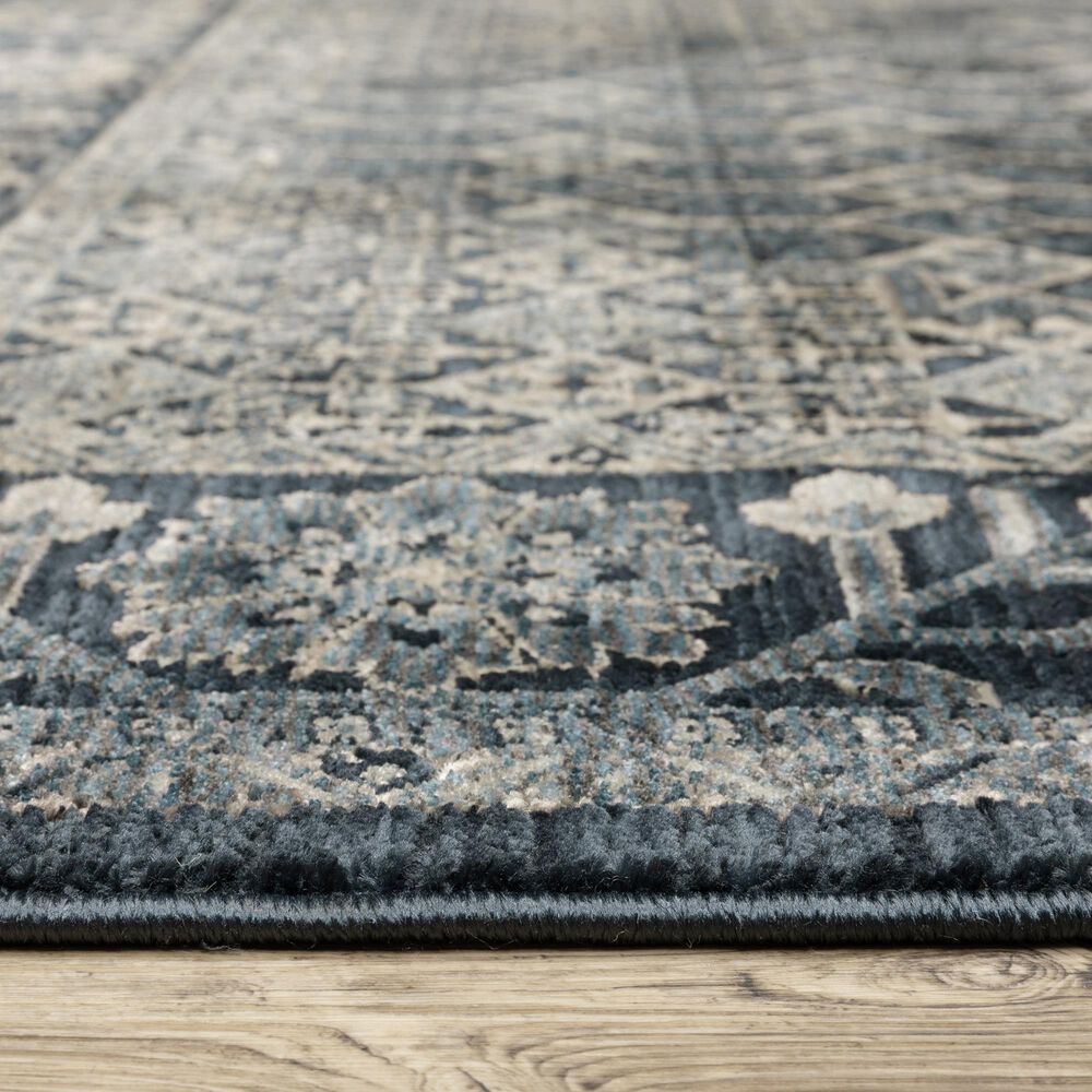 Oriental Weavers Capella Blue and Ivory 7&#39;10&quot; x 10&#39;10&quot; Area Rug, , large