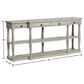 Stylecraft Lamps Inc Wilshire Breakfront Longboard Table in Distressed Light Gray, , large