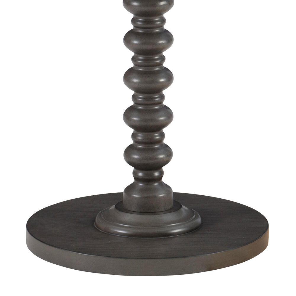 Linon Home Decor Aurora Round Side Table in Dark Grey, , large