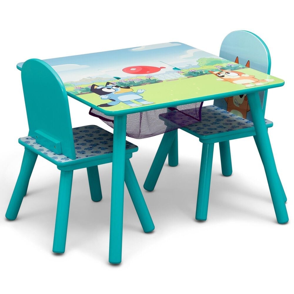 Delta Bluey 3-Piece Table and Chair Set in Blue, , large
