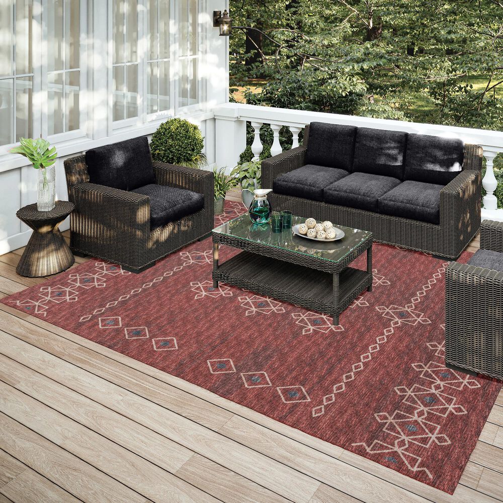 Dalyn Rug Company Sedona SN3 6&#39; x 9&#39; Paprika Indoor/Outdoor Area Rug, , large