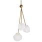 Uttermost Geodesic 3-Light Pendant in Antique Brass, , large