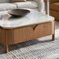 Fairfield Chair Portobello Cocktail Table in White, Light Brown and Brushed Brass, , large