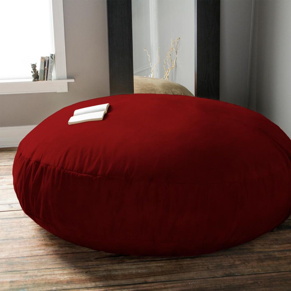 Jaxx 6" Cocoon Large Bean Bag Chair in Cinnabar, , large