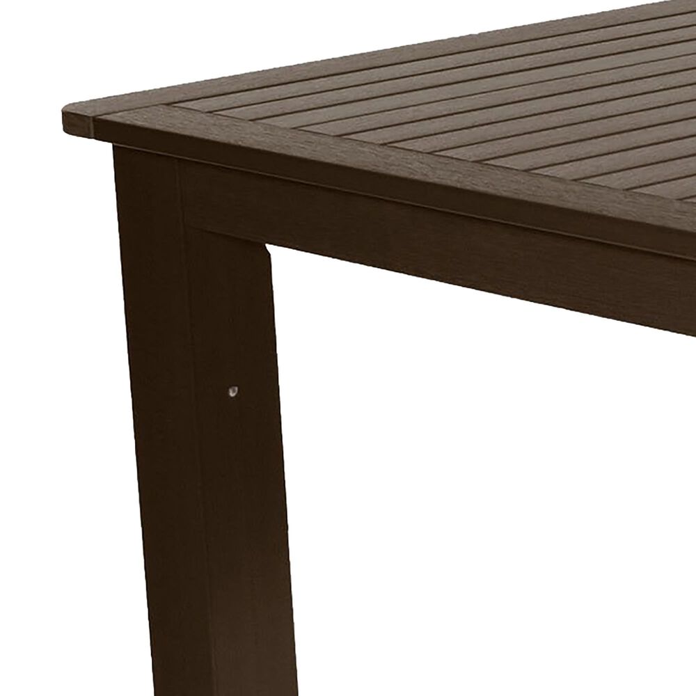Highwood USA Weatherly 7-Piece 72&quot; Rectangular Patio Counter Height Dining Set in Weathered Acorn, , large
