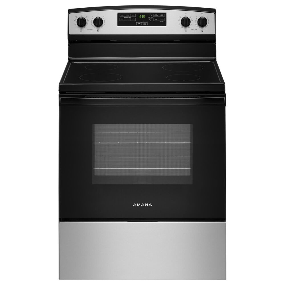 Amana 4.8 Cu. Ft. Electric Range with Electronic Controls in Stainless Steel, , large