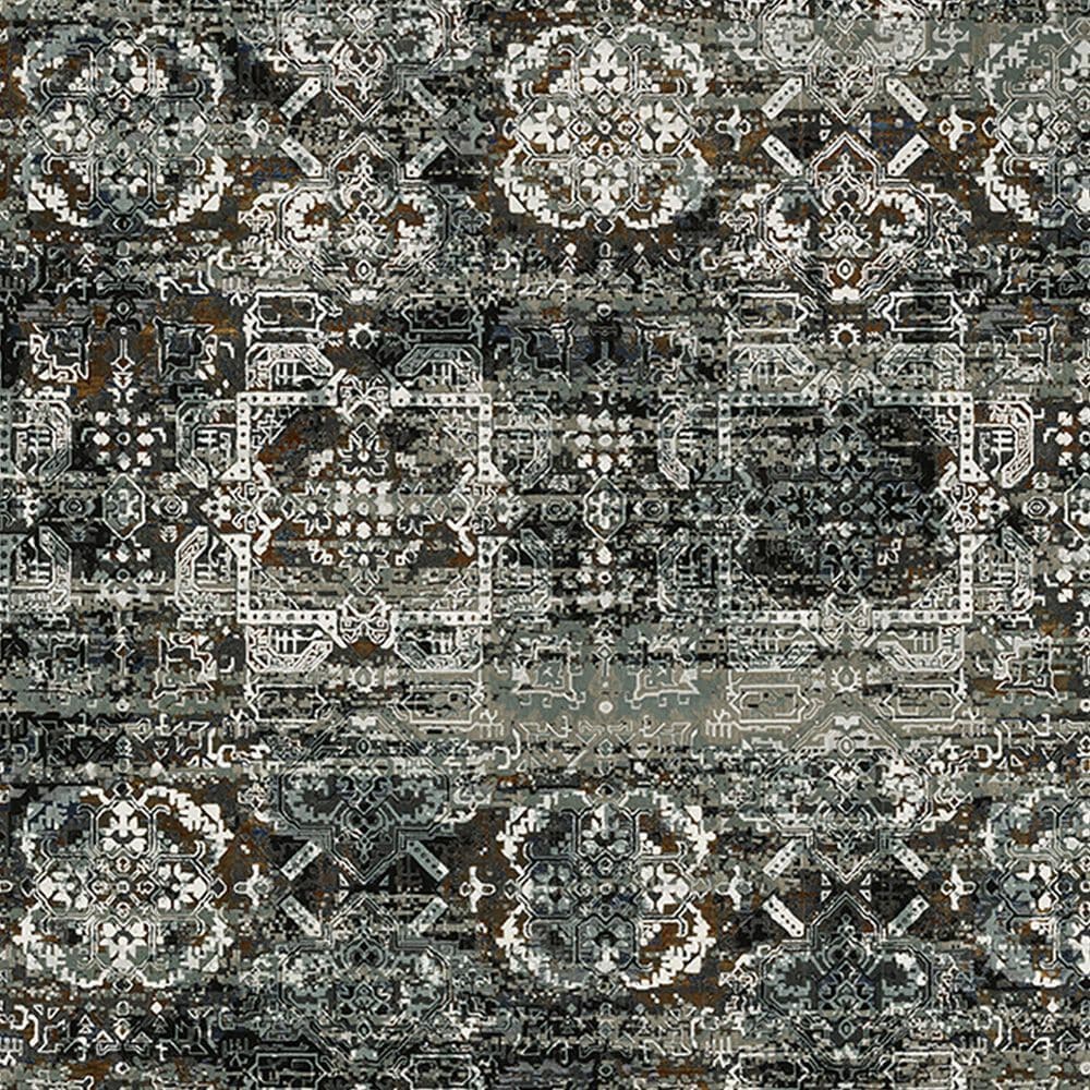 Oriental Weavers Gemini Faded Persian 9&#39;10&quot; x 12&#39;10&quot; Charcoal Area Rug, , large